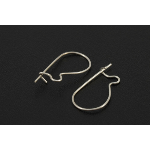 Closed earwire sterling silver 